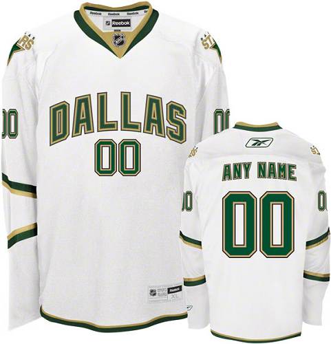 NHL Dallas Stars Trikot Benutzerdefinierte Reebok 3rd Weiß Authentic